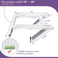 Window Air Conditioner Support Bracket, Heavy Duty Holds Up to 200 lbs Pack of 2 V36159