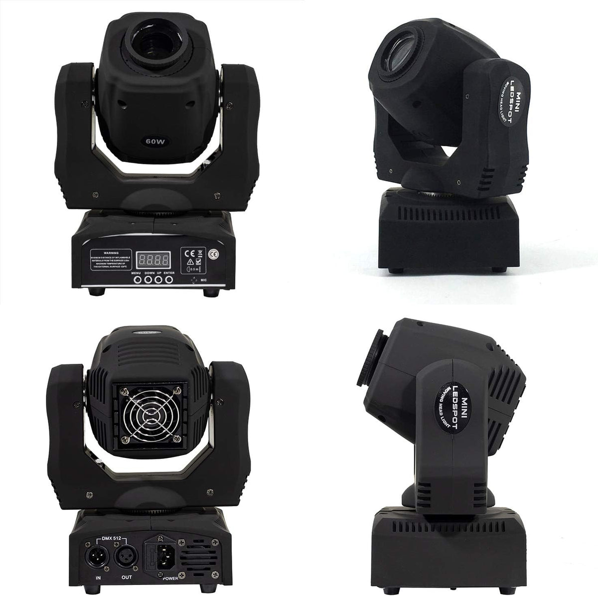 60W LED Moving Head Spot Light with 8 Colors and 8 Gobos H8698