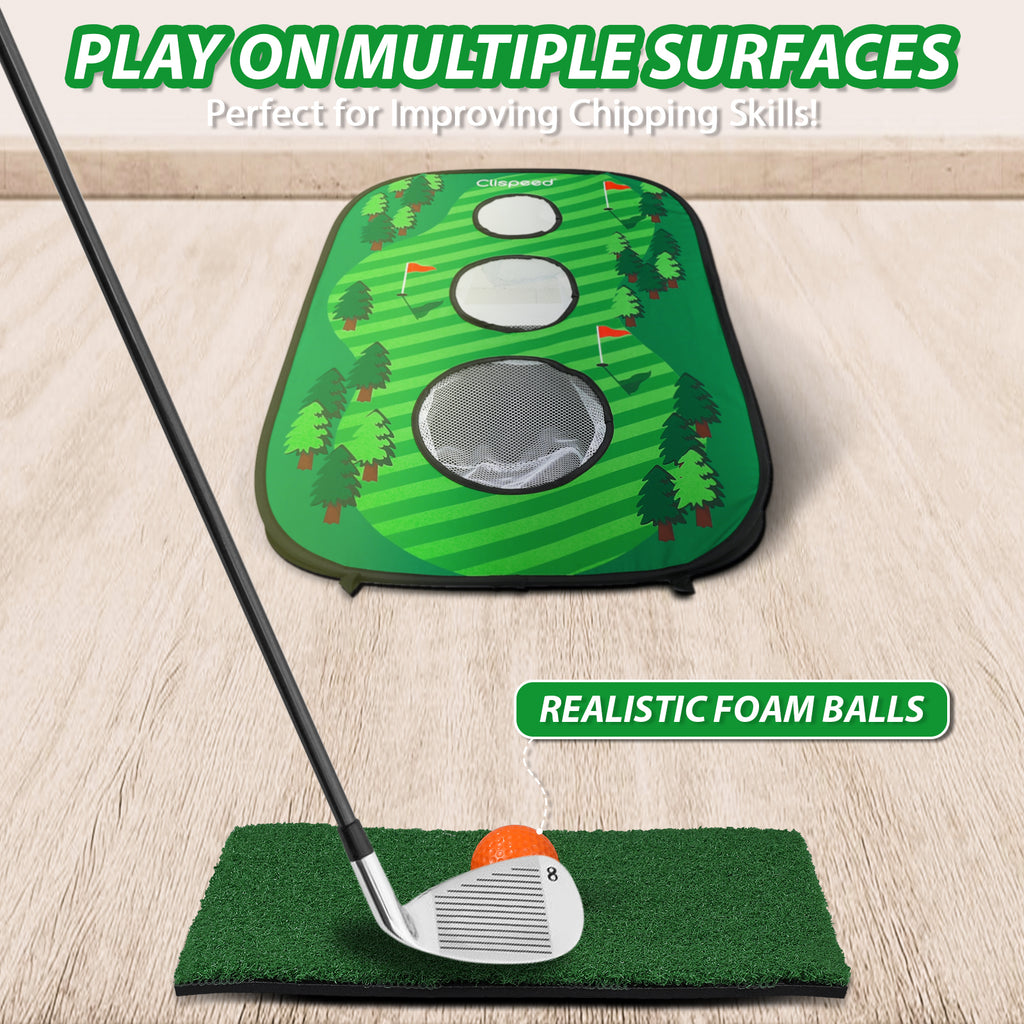 Foldable Chipping Net Cornhole Game Set U14659