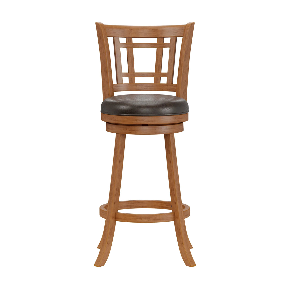 Brown Swivel Bar Stool J2183