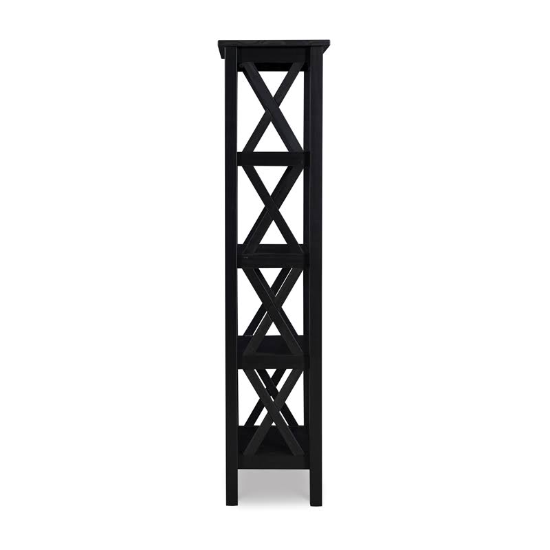Black Wood Bookcase D215758