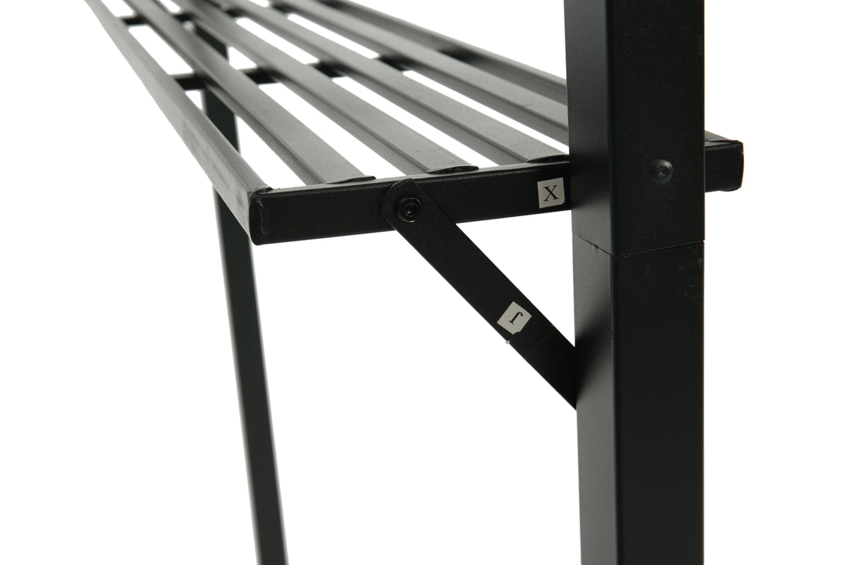 Double Tier Steel Frame BBQ Grill Gazebo Canopy with Bar Counters M814368