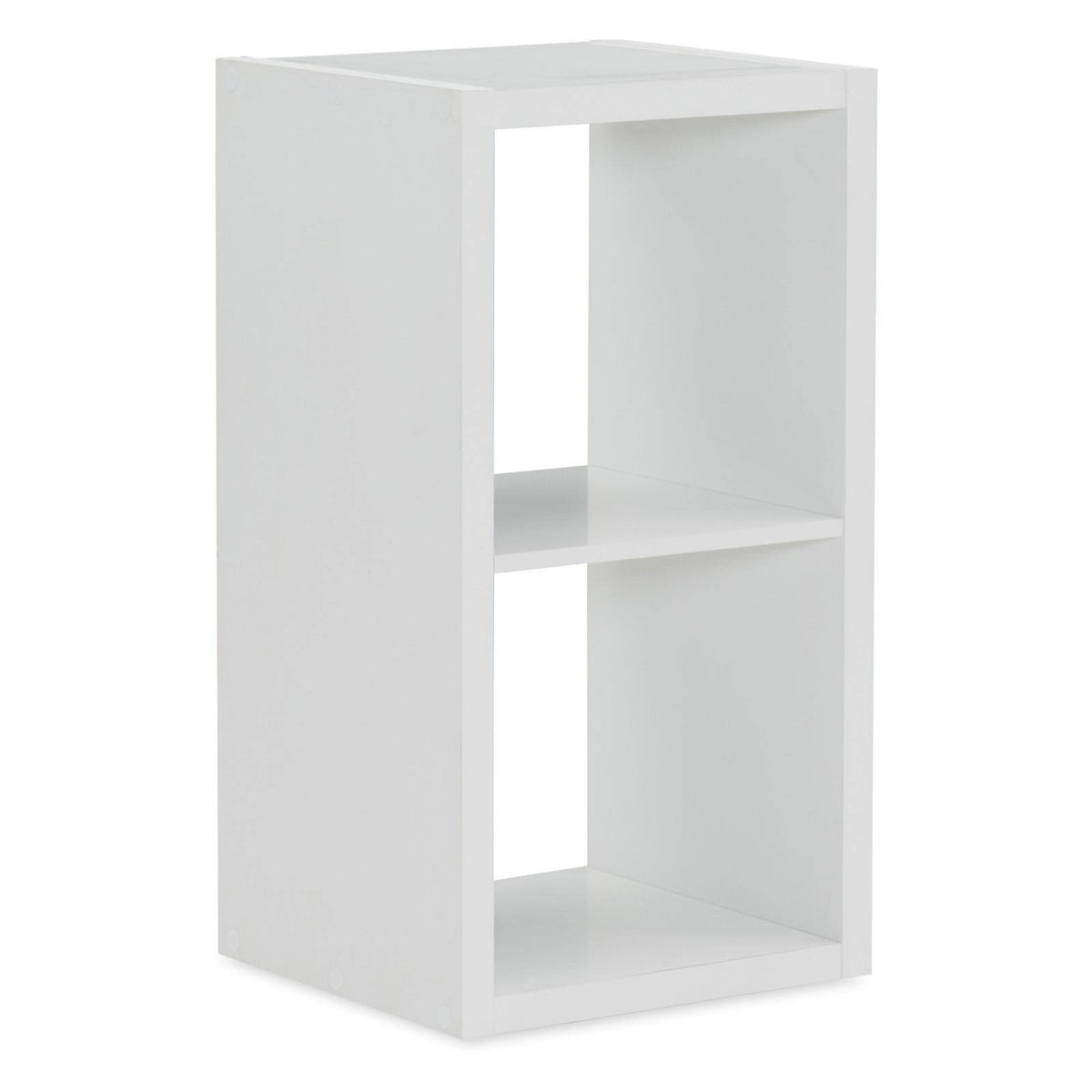 White 2 Cubby Storage Cabinet F205