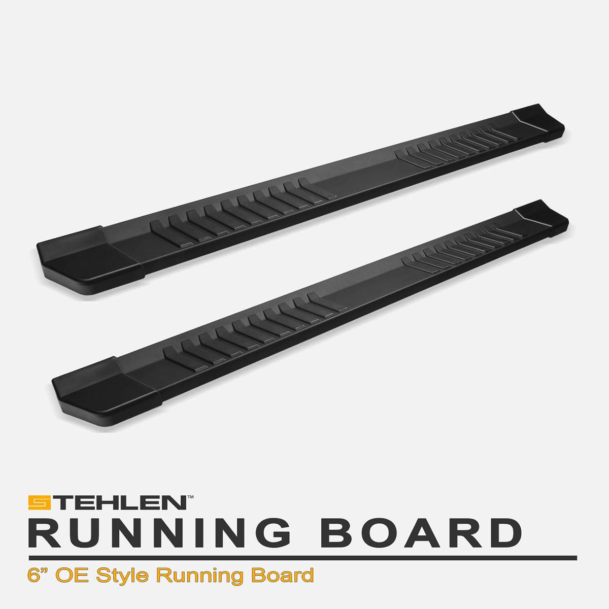 Aluminum Running Boards Matte Black Q165