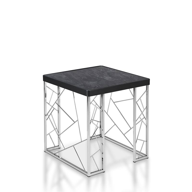 Contemporary Metal End Table L45768