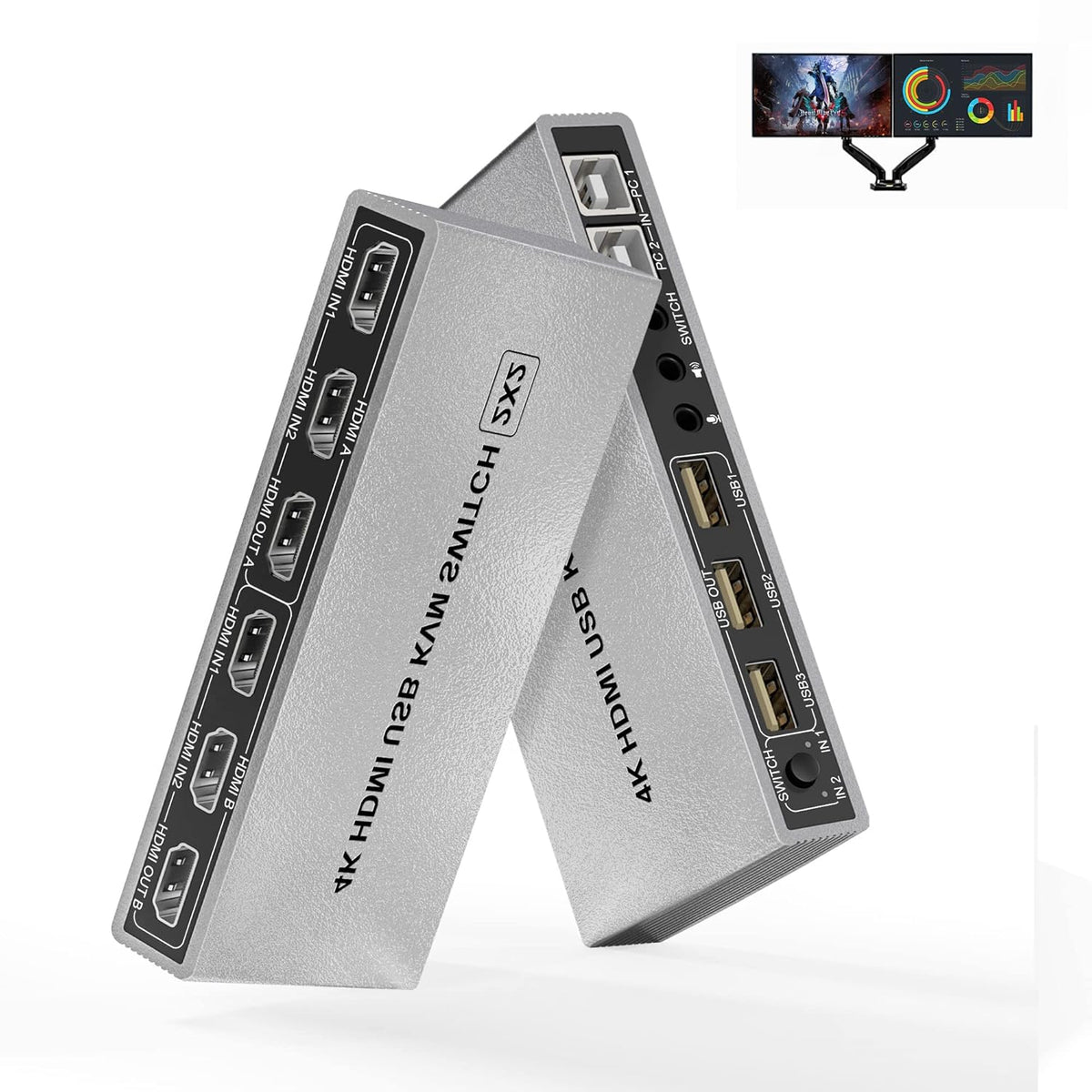 2 Port USB KVM Switch with Audio Output O28119