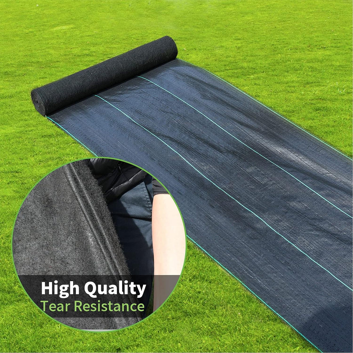 Weed Barrier Landscape Fabric 3.2oz Woven Ground Cover P87250