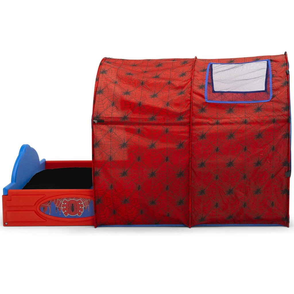 Toddler Bed with Tent and Built-In Guardrails W287