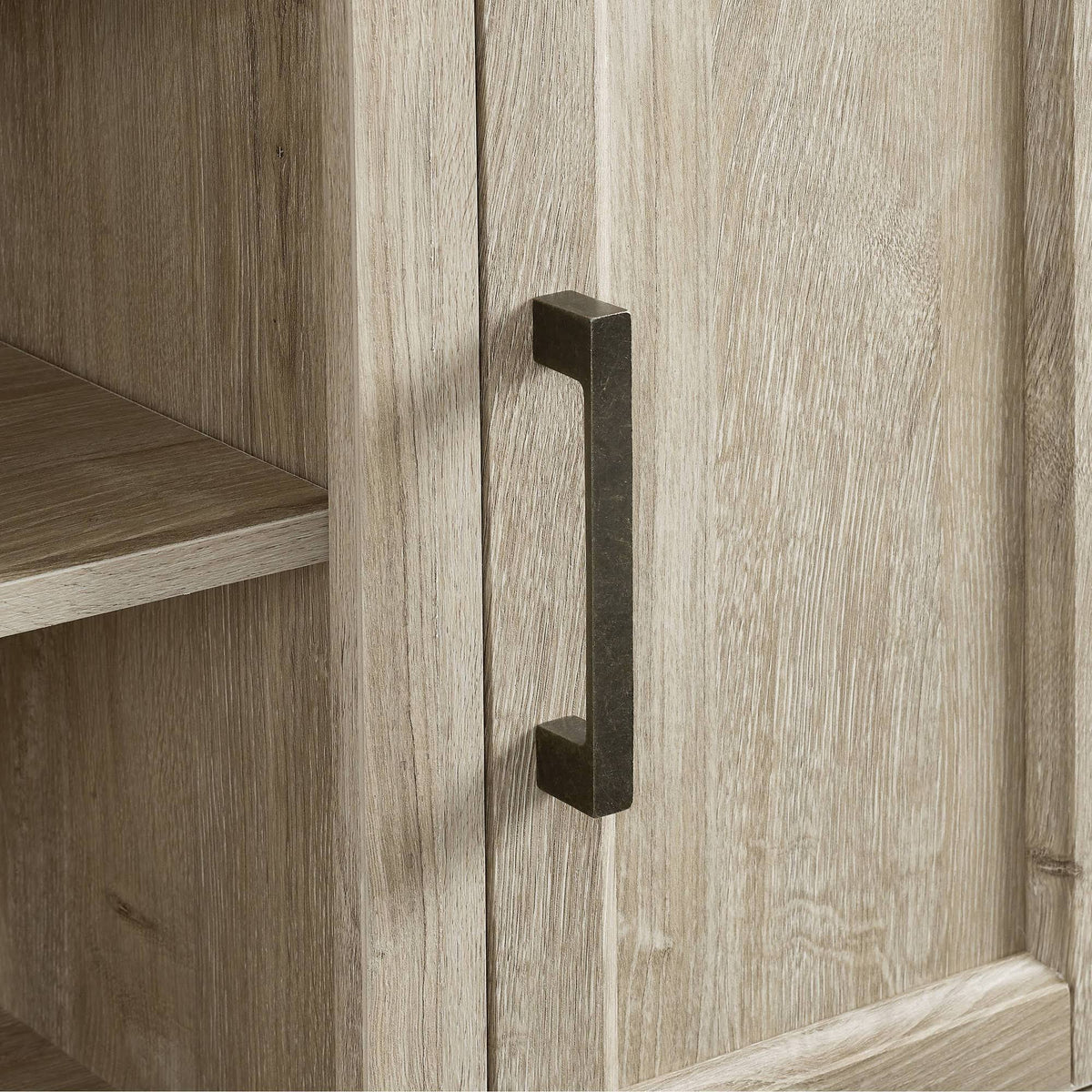 Corner TV Stand Frosted Oak B9316