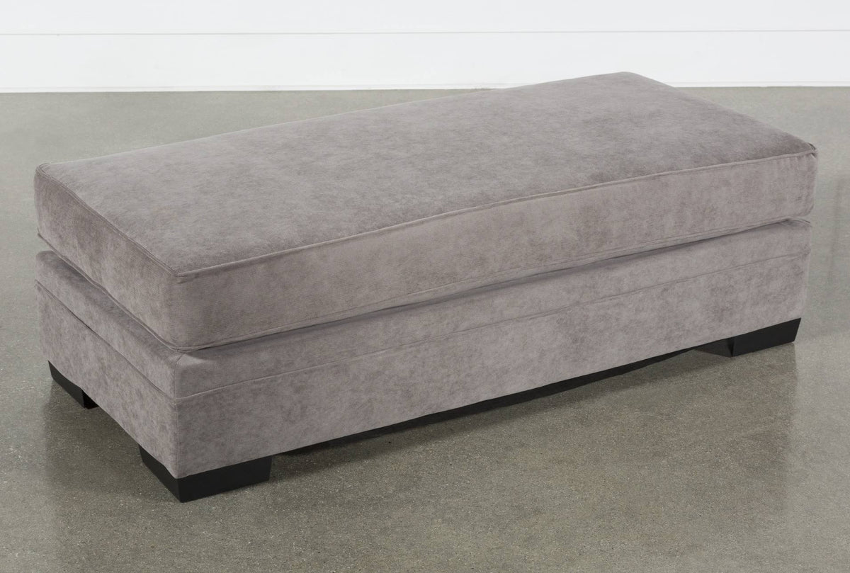 Charcoal Fabric Cocktail Ottoman W515866