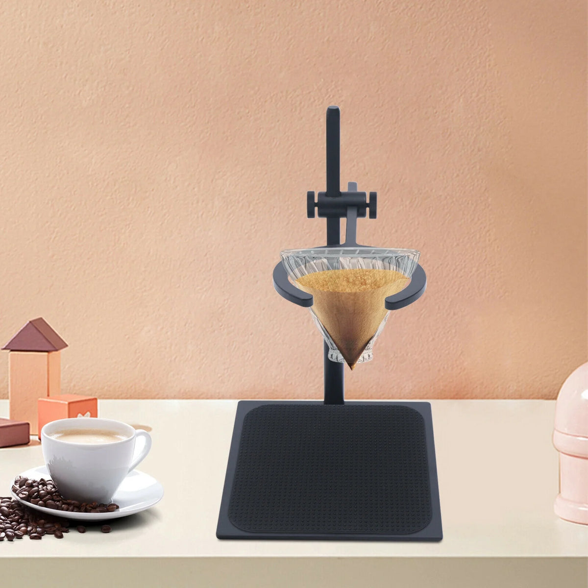 Coffee Filter Rack with Non-Slip Silicone Pad H42804