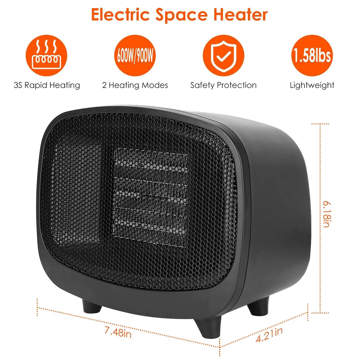 Portable Mini PTC Ceramic Space Heater I399