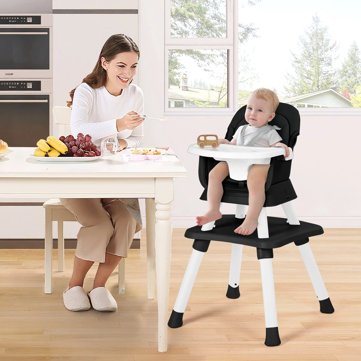 8 in 1 Black Baby High Chair P408