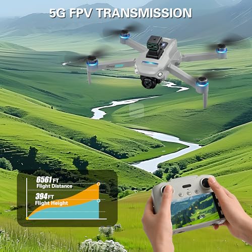 4K UHD Camera GPS RC Drone Brushless Motor Foldable Quadcopter with Obstacle Avoidance L237044