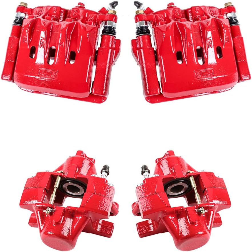 Red Coated Calipers and Hardware Brake Kit Z8688