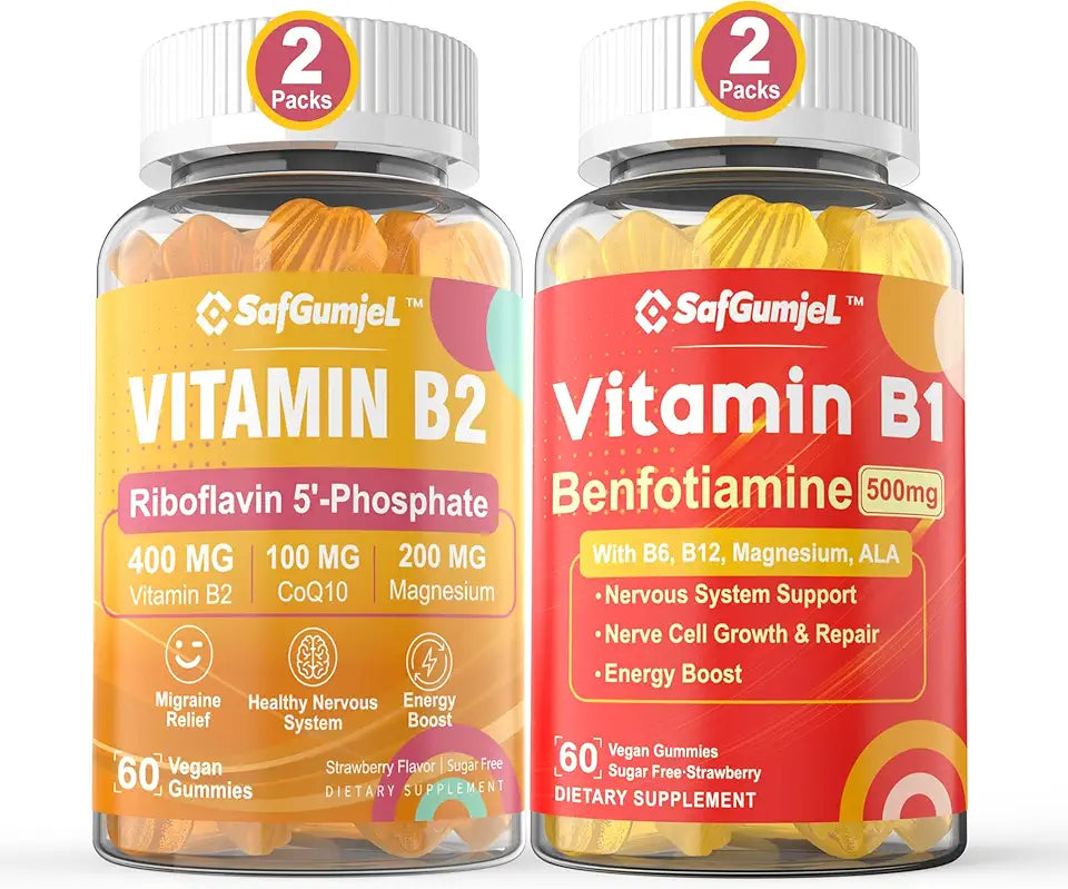Sugar Free B1 B2 Gummies 2 Packs C5874