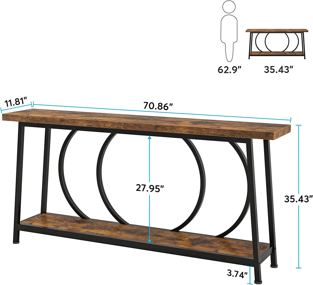 70.9 Inch Console Table with Storage W72432
