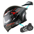 Modular Full Face Helmet Flip up Dual Visor B9371