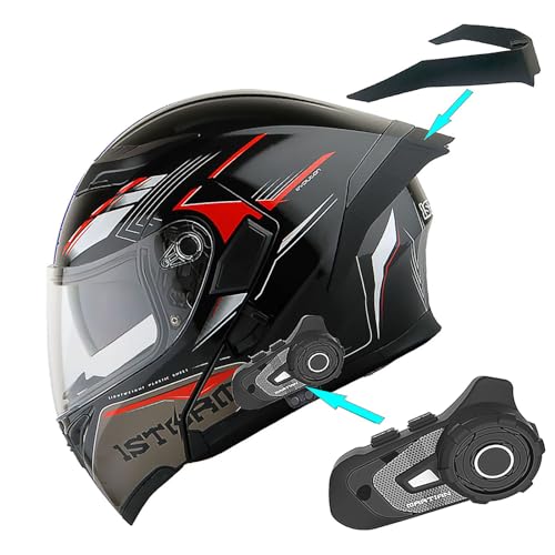 Modular Full Face Helmet Flip up Dual Visor B9371