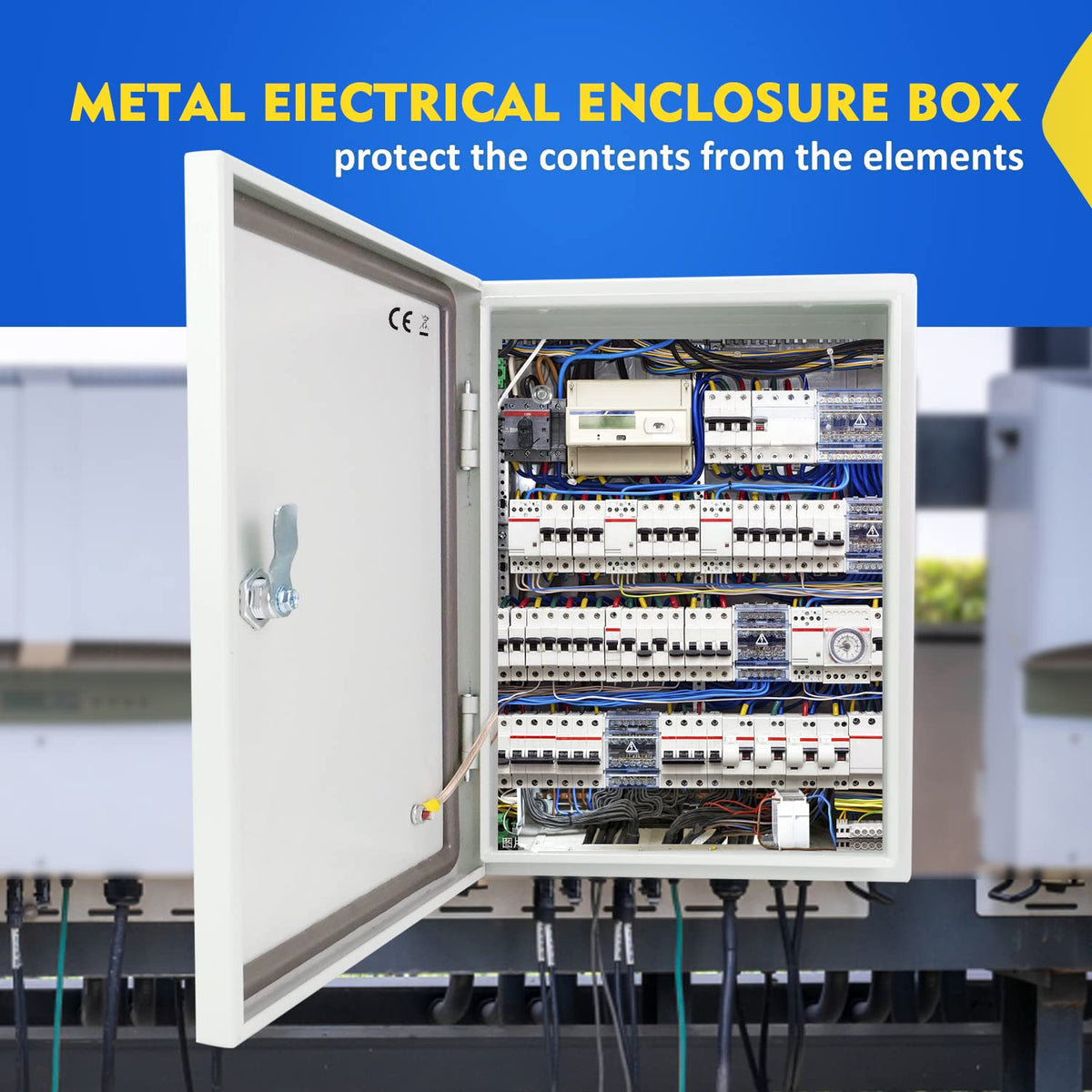 16 x 12 x 8'' NEMA 4X IP66 Steel Electrical Junction Box J22573