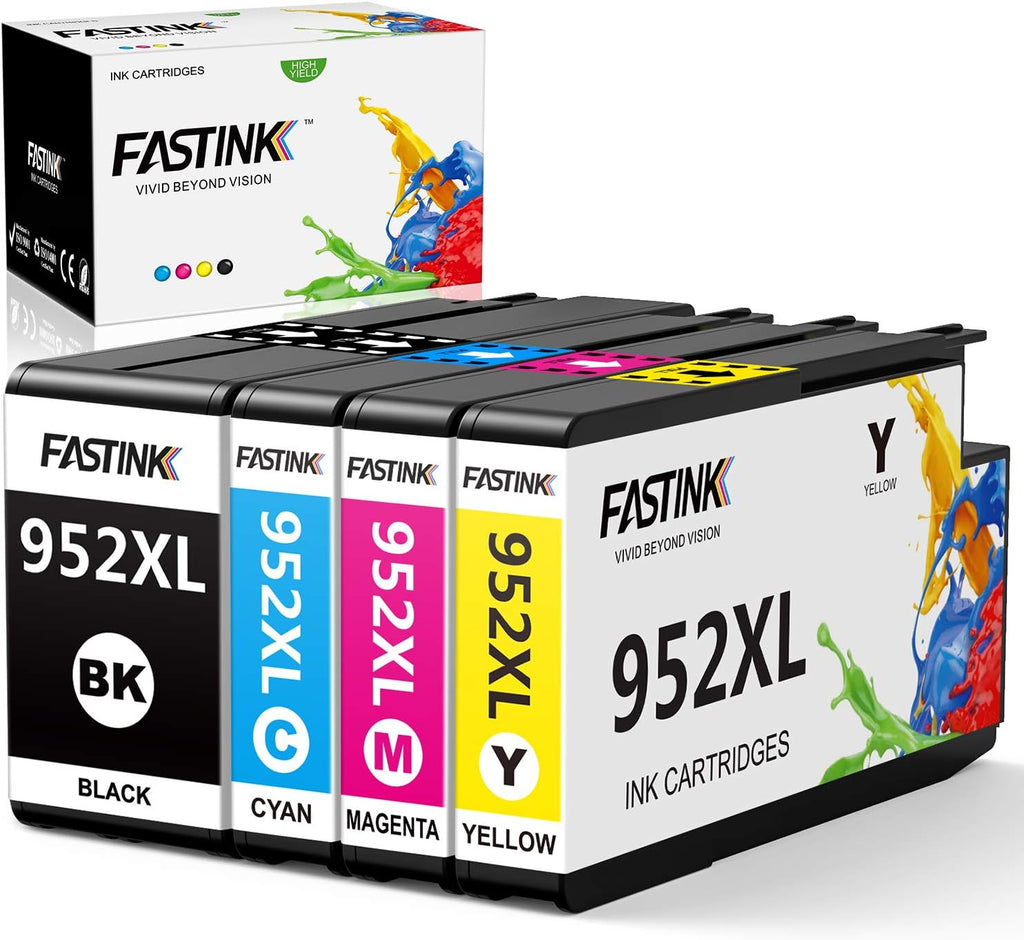 Compatible 952XL High Yield Ink Cartridges 4-Pack X513814