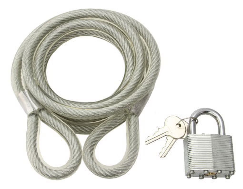 Cable Lock 72" x 10mm Clear Bike Lock S16046