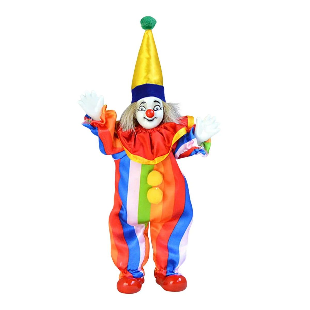 Porcelain Clown Doll with Movable Joints F8294