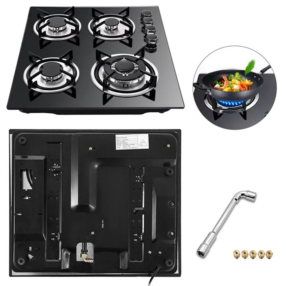 4 Burners Gas Cooktop Tempered Glass A213