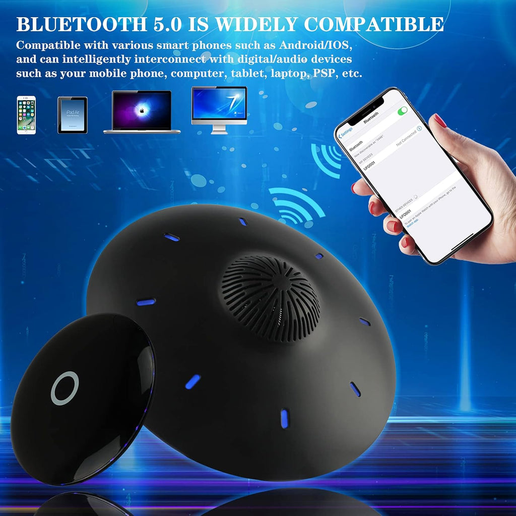Magnetic Levitating Bluetooth Speaker with LED Lights Base E781918