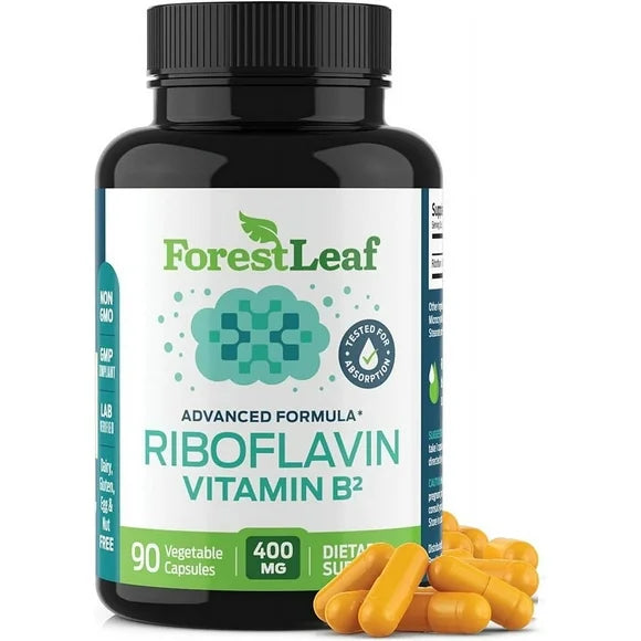 Riboflavin Vitamin B2 400 mg 90 Capsules V63606