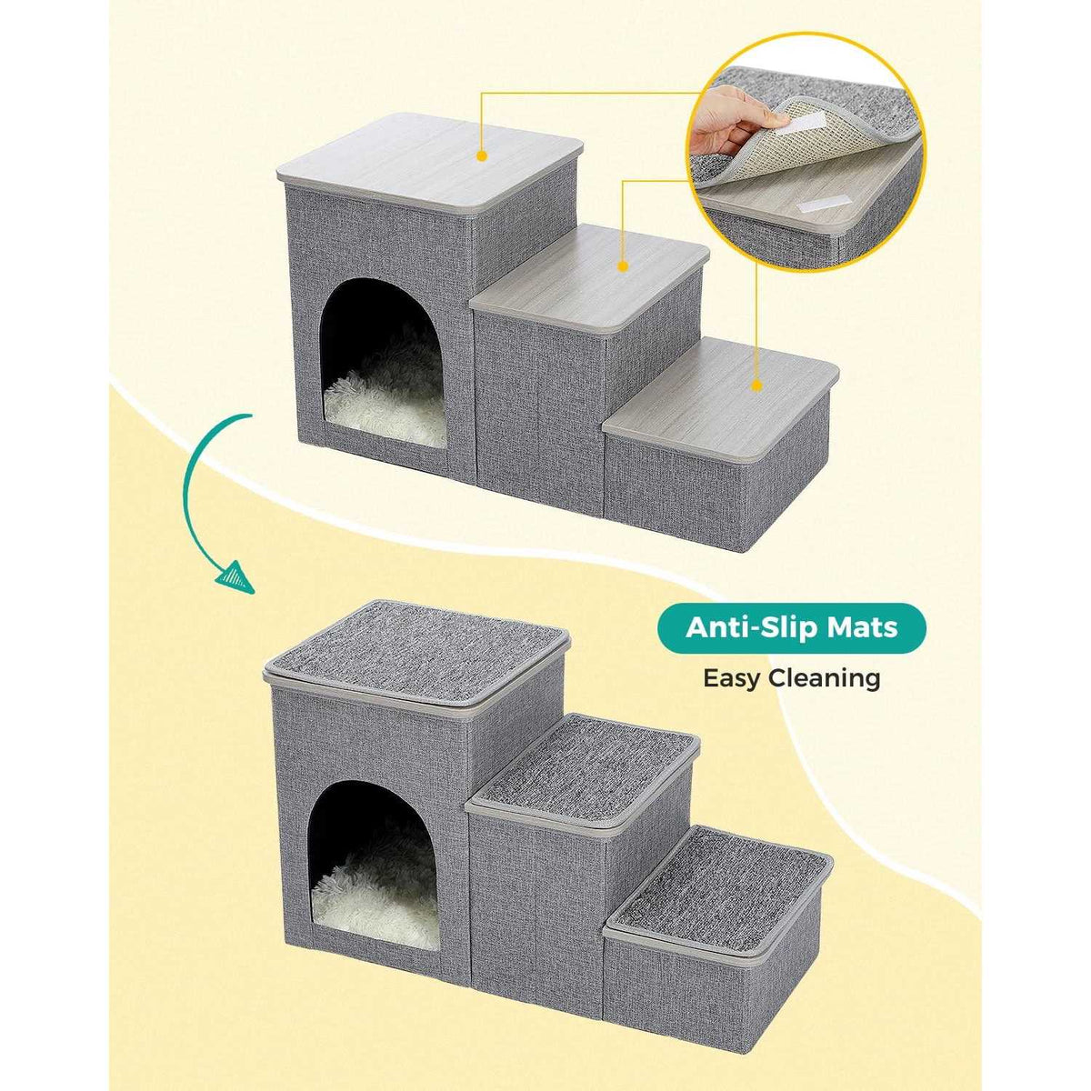 3 Step 16 inch Pet Stairs B933