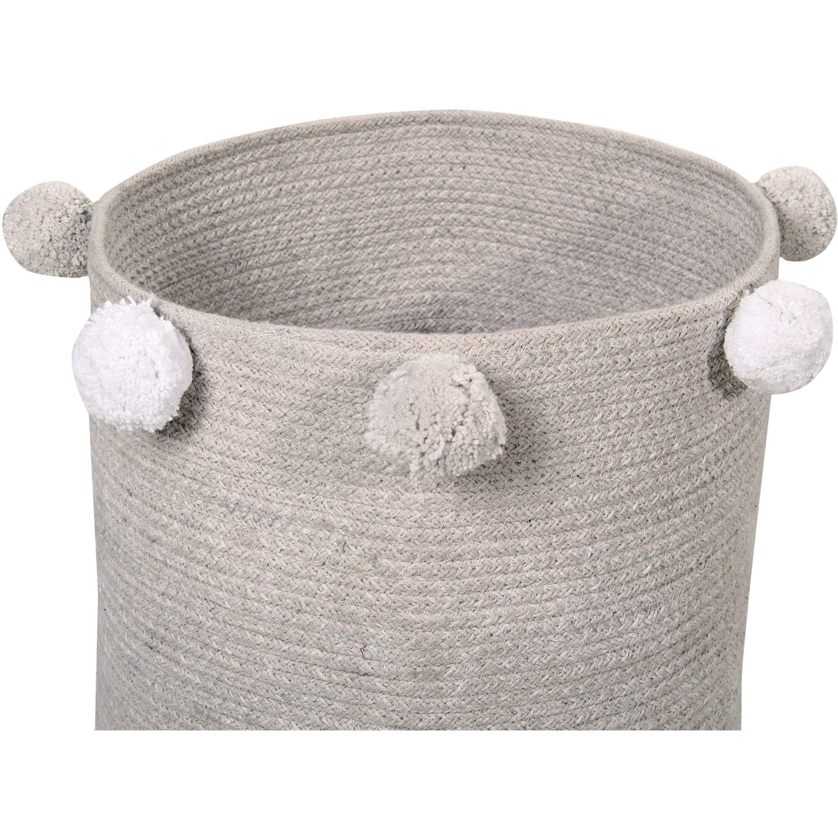 Grey White Leaf Basket V15891
