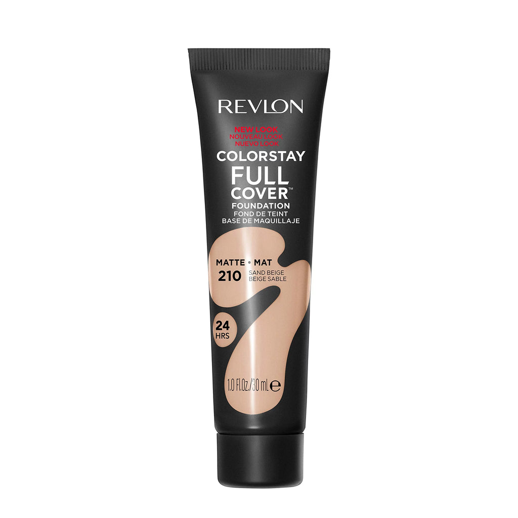 Full Cover Matte Foundation 210 Sand Beige 1.0 Fl Oz Pack of 6 E810810