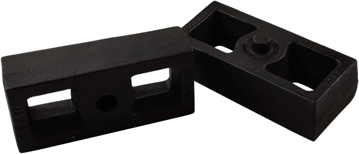 1.5 Rear Suspension Lift Cast Iron Blocks with 12.5 Square Leaf Spring Axle U Bolts K454228