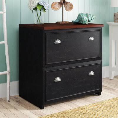 2-Drawer Lateral Filing Cabinet Antique Black Y94978