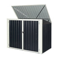 Grey Horizontal Storage Shed 68 Cubic Feet H317