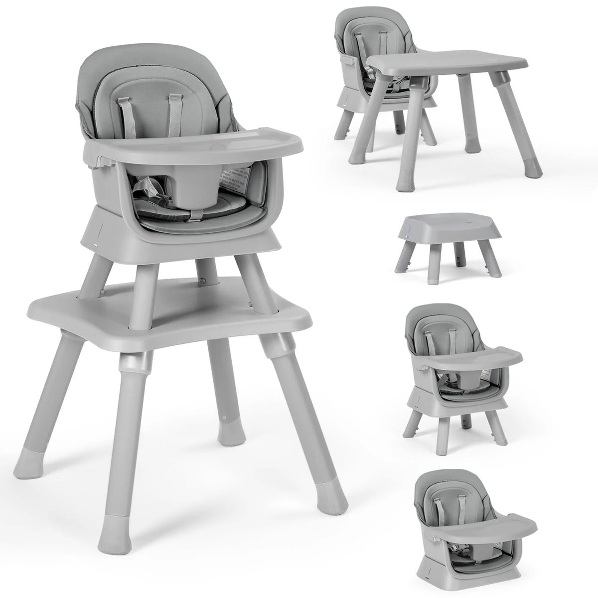 8 in 1 Black Baby High Chair P408