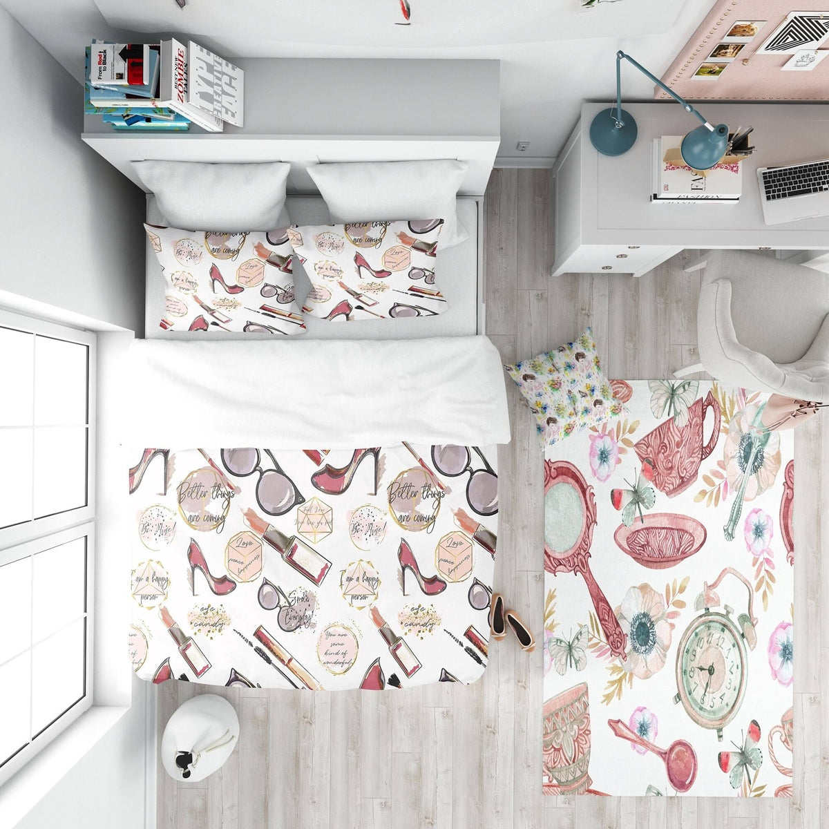 Twin Duvet Cover and Sham Set V570