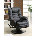 Black Glider Manual Swivel Recliner B237971