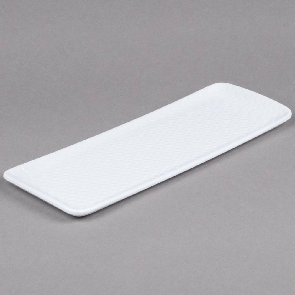 White Rectangular Melamine Platter K470