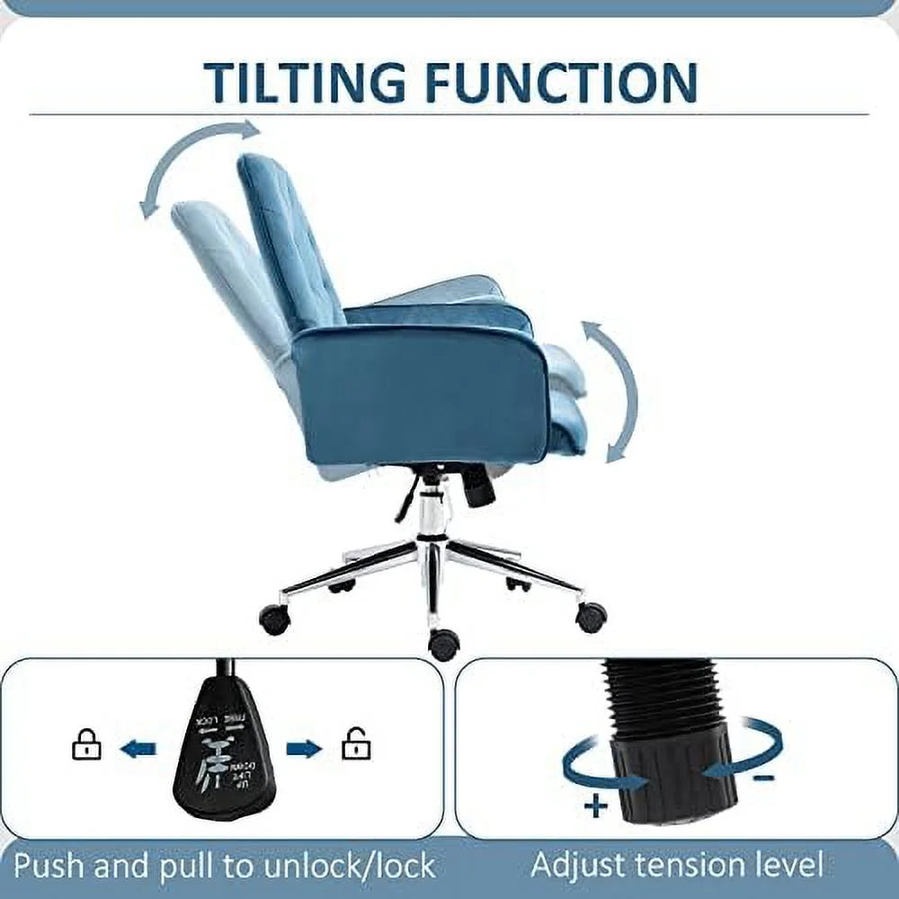 Light Gray Microfiber Tufted Height Adjustable Office Chair N13800