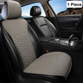 Black Panther 1 Pair Luxury PU Leather Front Car Seat Covers Breathable and Non-Slip Auto Seat Protectors for 95% Car Seats (Black) Pack of 2 W184