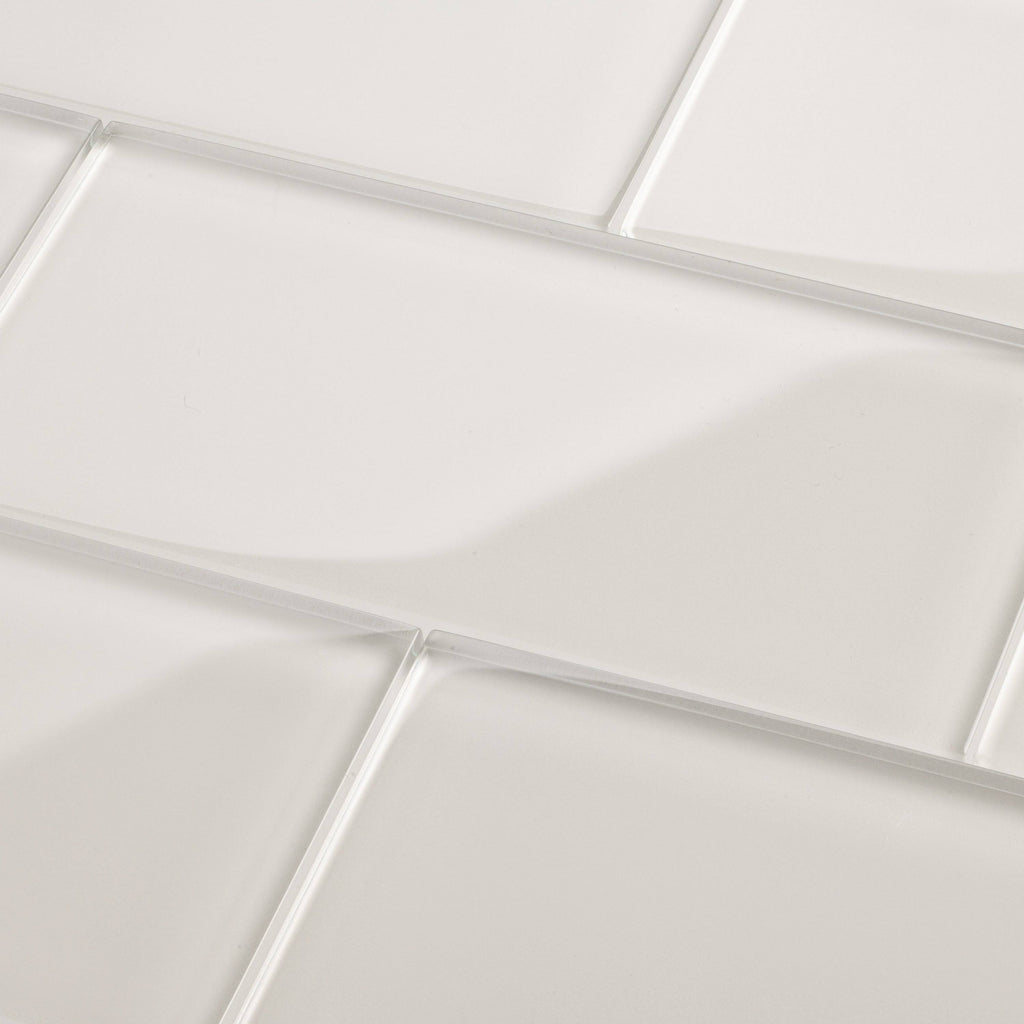 Alabaster 3x6 Glass Subway Tile D3008