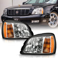00-05 Cadillac Deville Headlights Headlamps Driver Passenger Side F2338