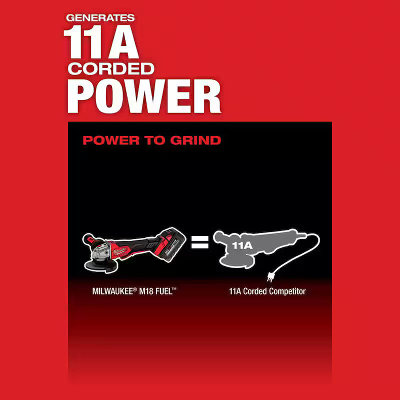 18-Volt Lithium-Ion Brushless Cordless 4-1/2 in./5 in. Grinder with Battery & Charger Q268328