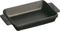 Matte Black Cast Iron Mini Rectangular Baker U386