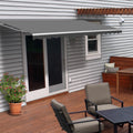 Retractable Patio 13' x 10' Awning Canopy, Gray O14578