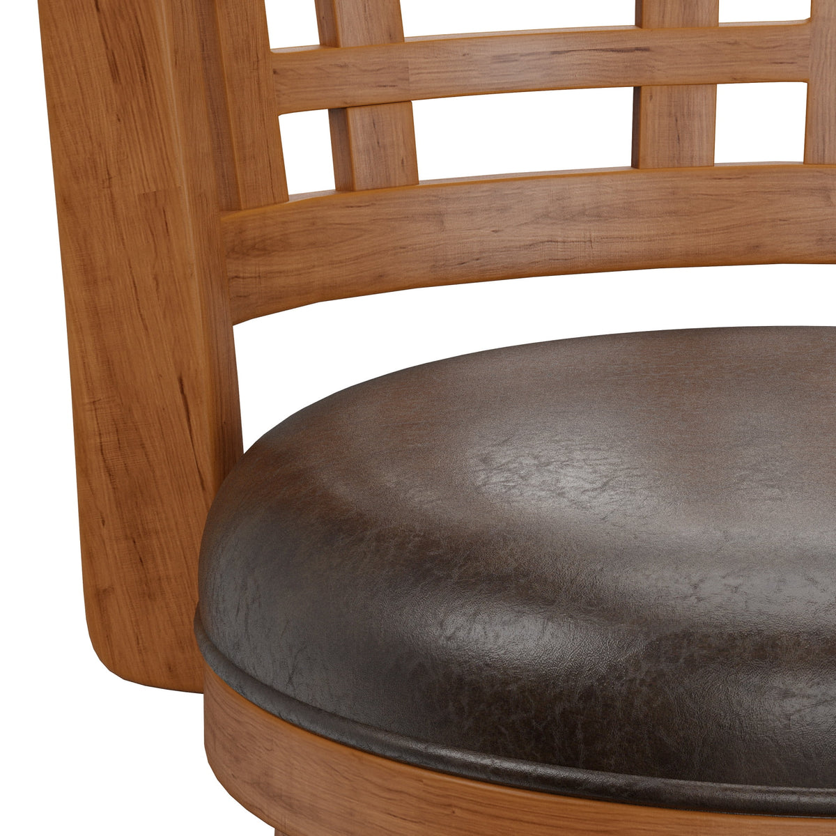 Brown Swivel Bar Stool J2183
