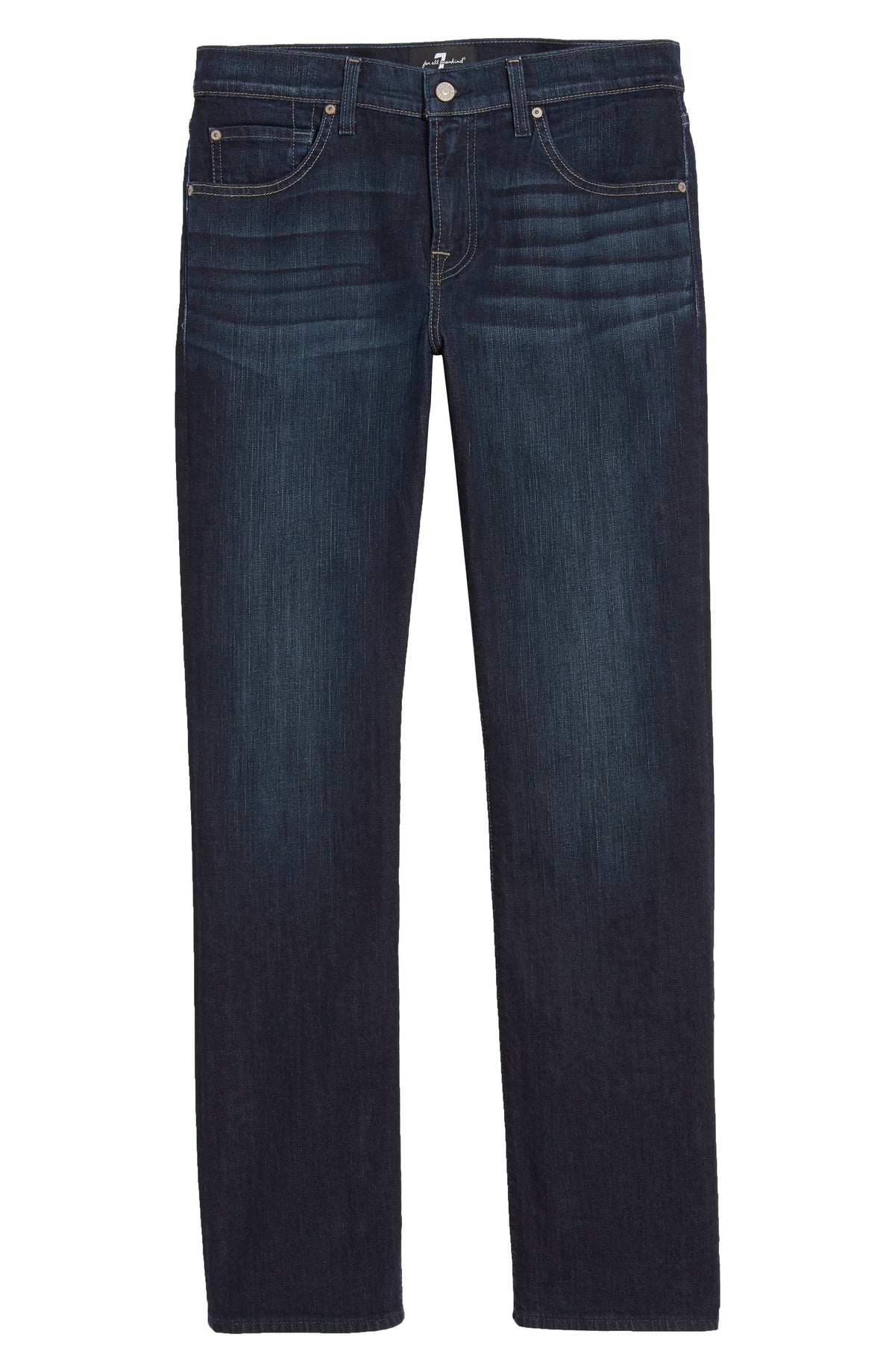 Mens Straight Dark Jeans F7846