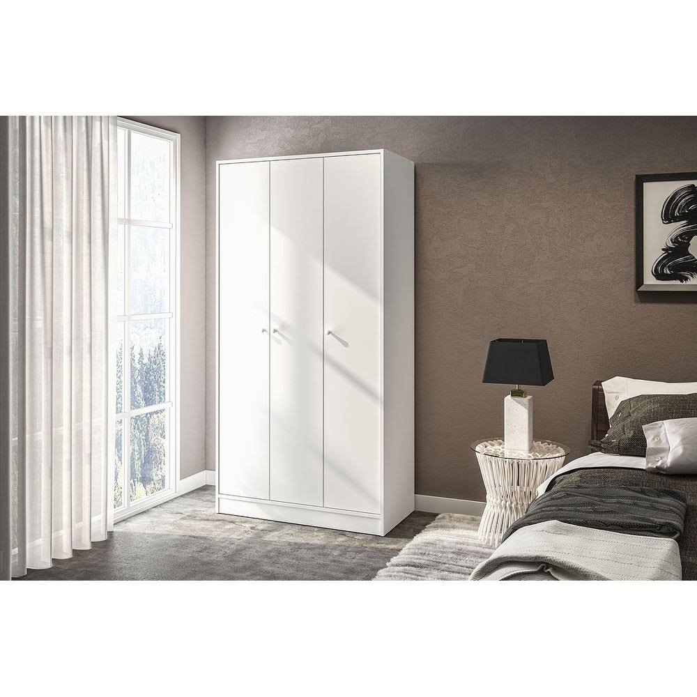 White 3-Door Wardrobe C37820
